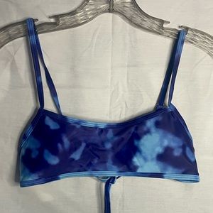 Blue tyedye bikini top.